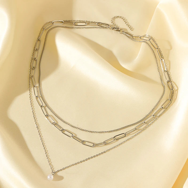 New Fashion Pearl Necklace Bracelets Set