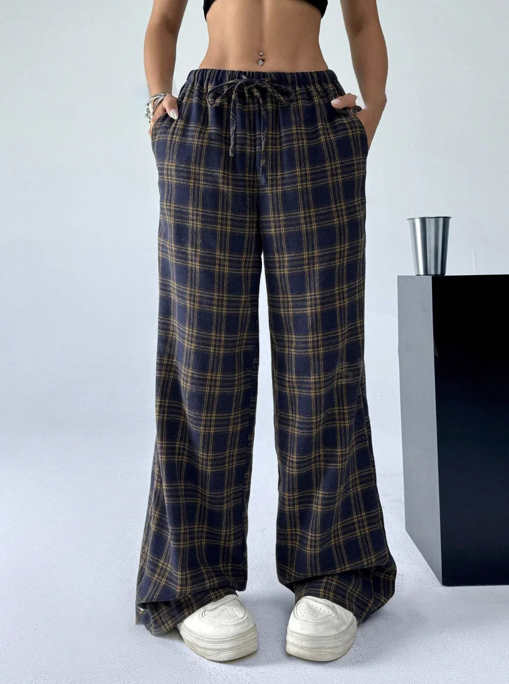 Karierte lässige modische elegante Hose