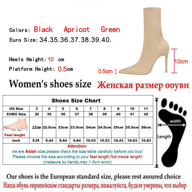 35-42 Autumn Winter Design Stiletto High Heels