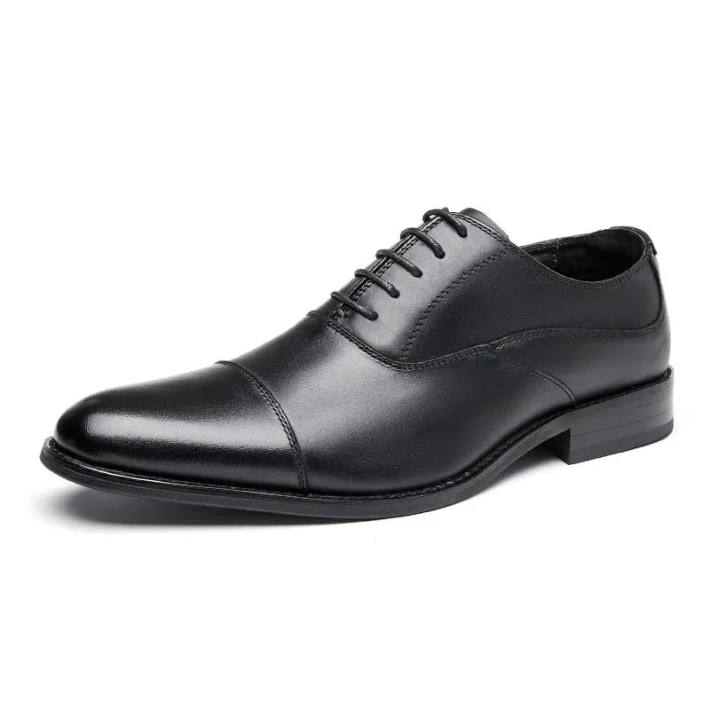 Cowhide Oxford Brogue Shoes