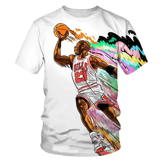 Boy Basketball Star 3D Printed Fashion T-shirt