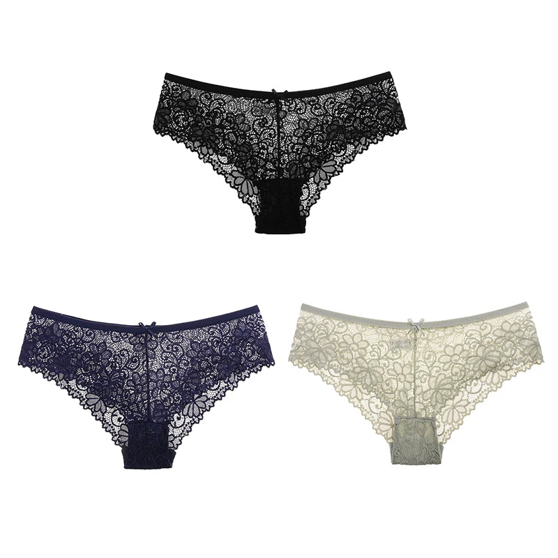 Women Briefs Sexy Full Lace Panties