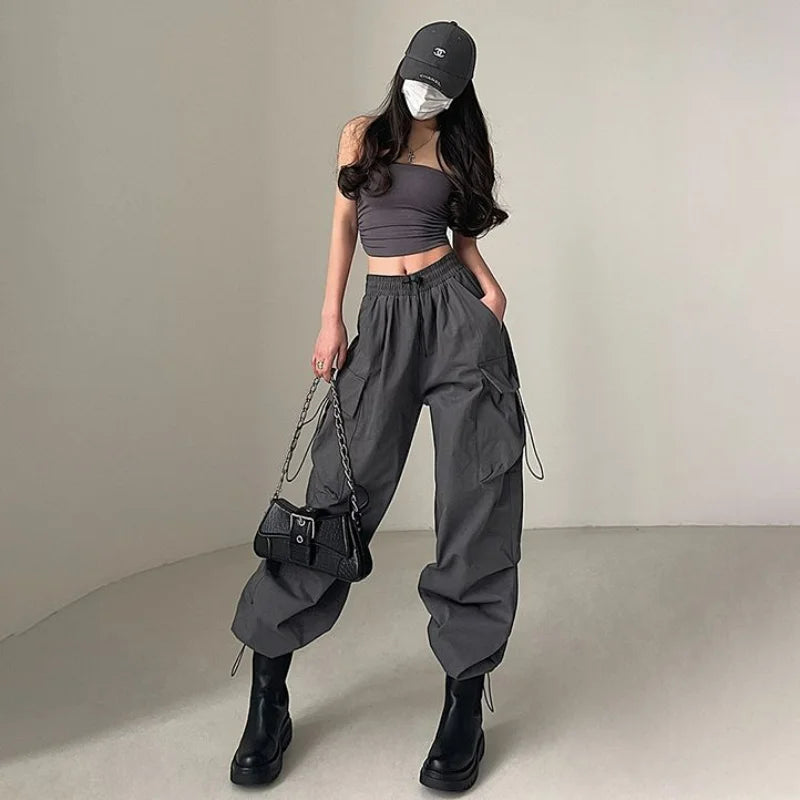 High Waist Taschen Vielseitige Trendsporthose