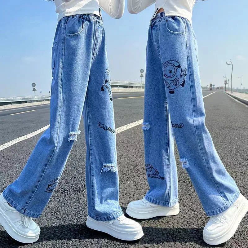 Autumn New Children Girls Pants