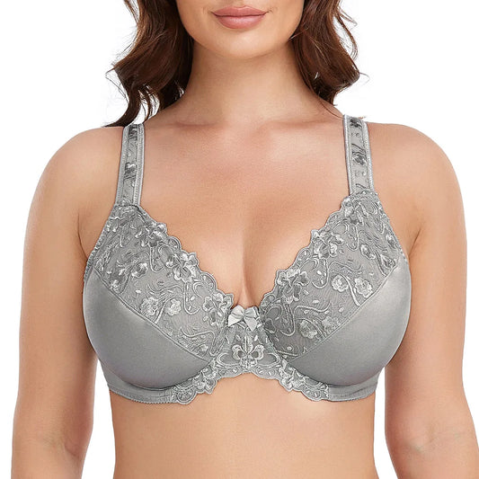 New Women Plus Size Sexy Thin Bra
