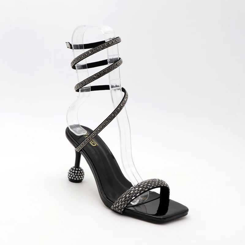 Neue offene Rom-Sandalen mit Strass-Feen-Fußriemen