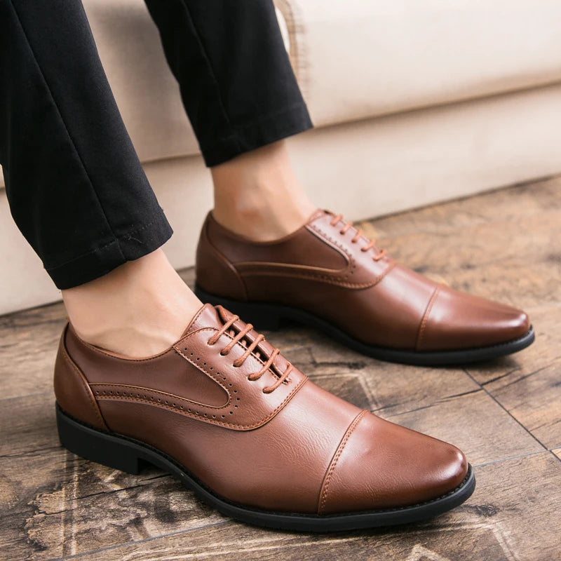 Herren Freizeit Derby Business Abendschuhe