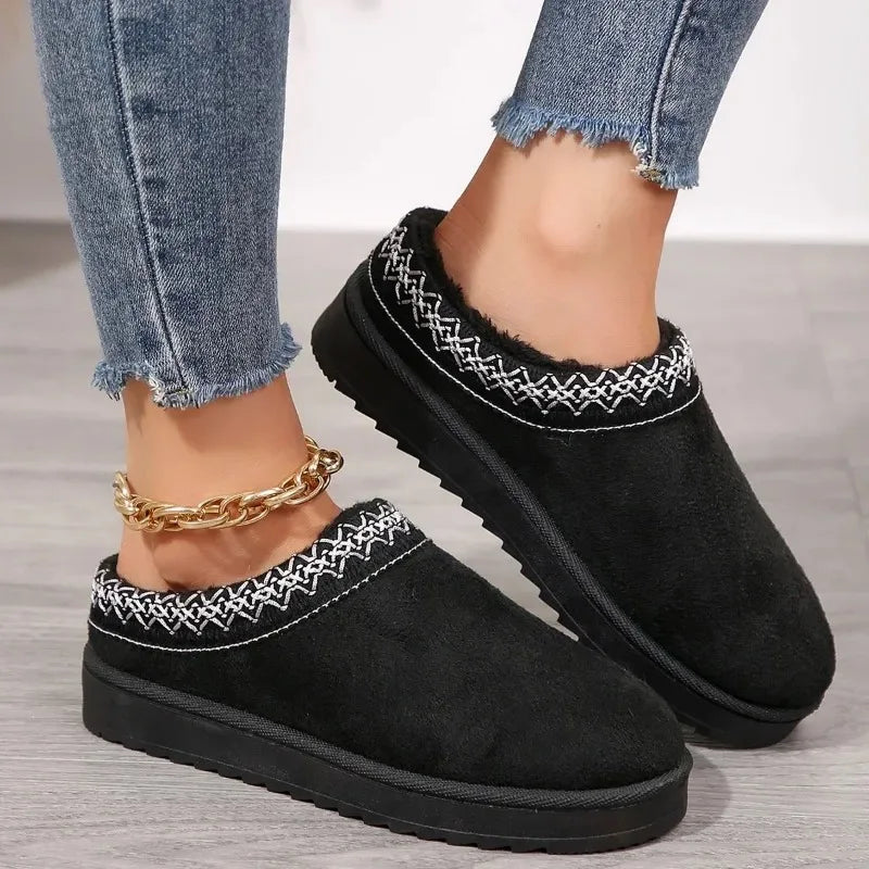 New Cashmere Warm Thick Sole Heelless