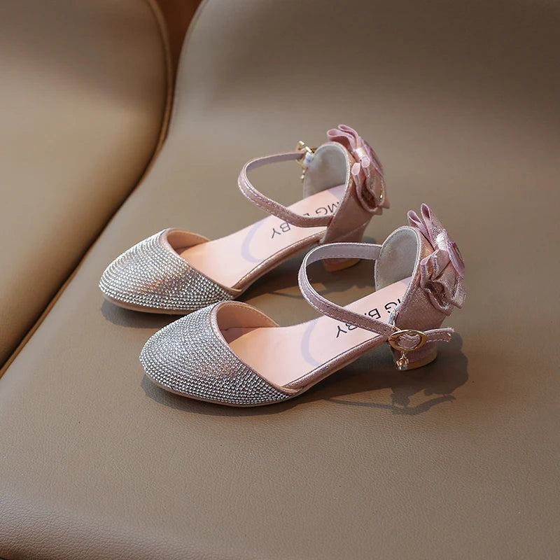 New Girls Rhinestone Princess Shoes