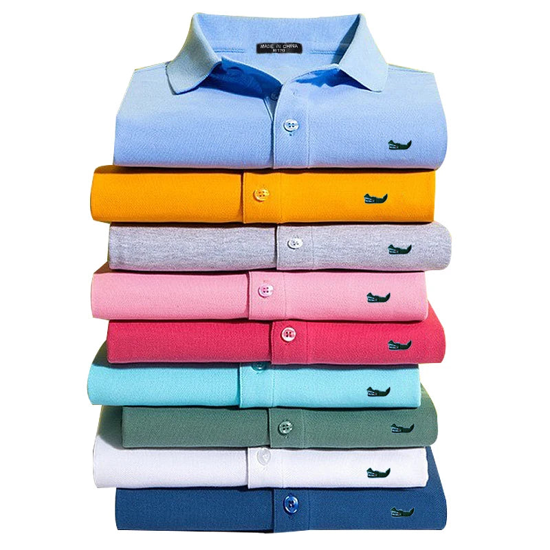 100% Cotton Men's Summer Short Sleeves Polo