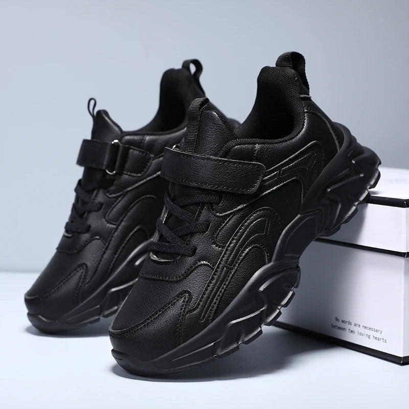 New Unisex PU Leather Casual Sneakers