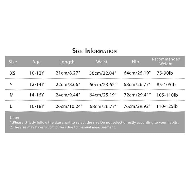 4Pcs/Bag Children Girls Menstrual Underwear