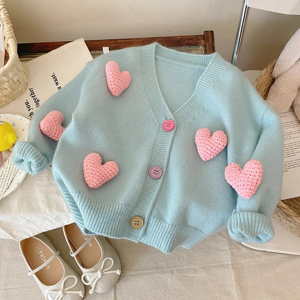 Children's Love Decorated Sweater