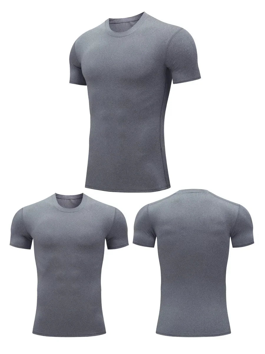 Kurzärmliges Sport-Fitness-T-Shirt für Herren