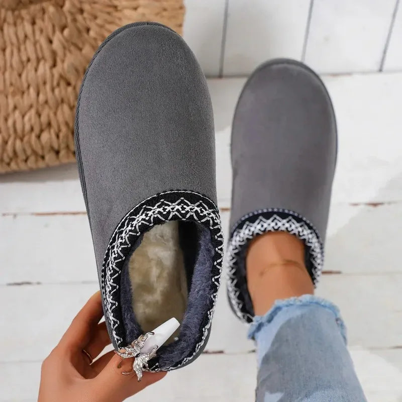 New Cashmere Warm Thick Sole Heelless
