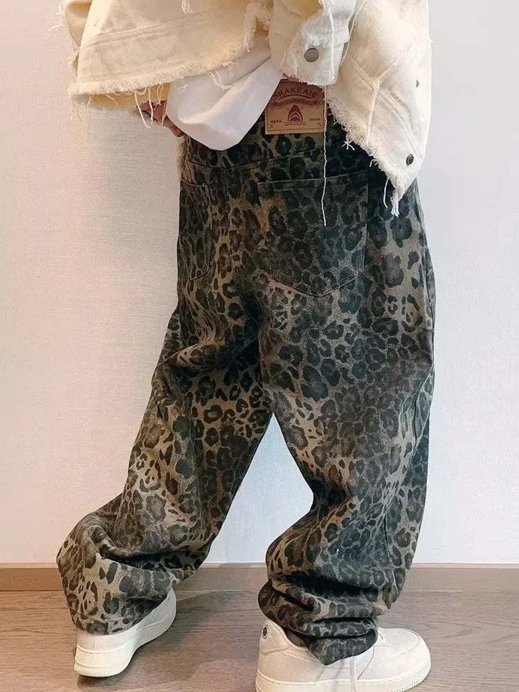 Herren Hip Hop Vintage Loose Casual Hose mit weitem Bein
