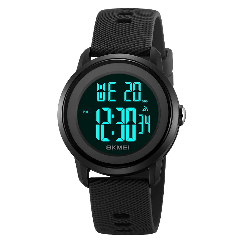 Women Waterproof Sports LED Display Wristwatches