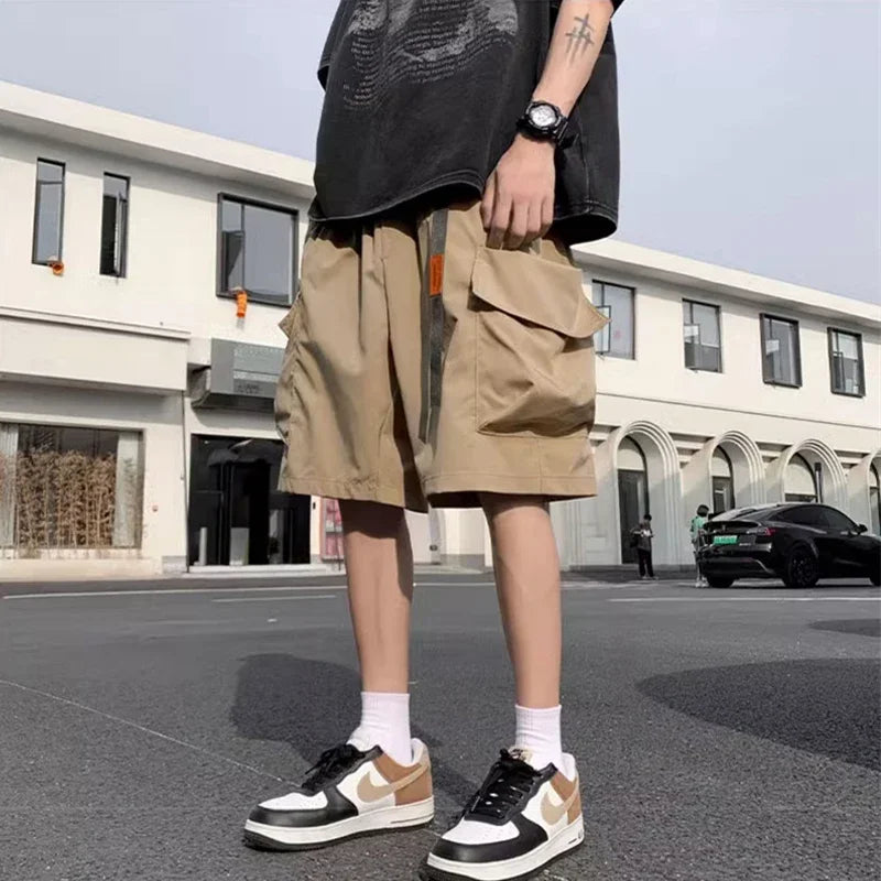 Herren Funktionelle Cargo Shorts Baggy Sweatpants Y2K Streetwear