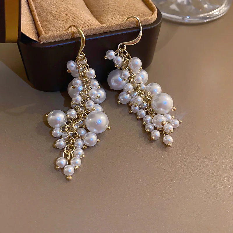 Women French Romantic Flower Drop Earring