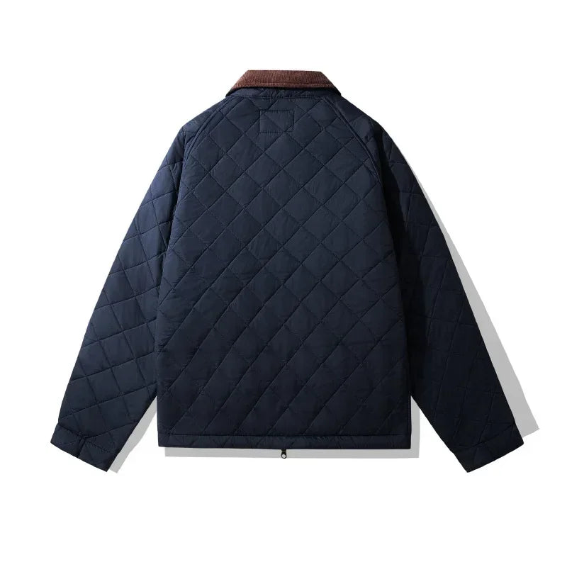 Herren Cordjacke mit langen Ärmeln und Reißverschluss