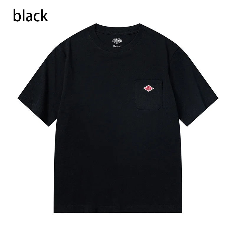 Men Pure Cotton Short Sleeve Loose T-shirt