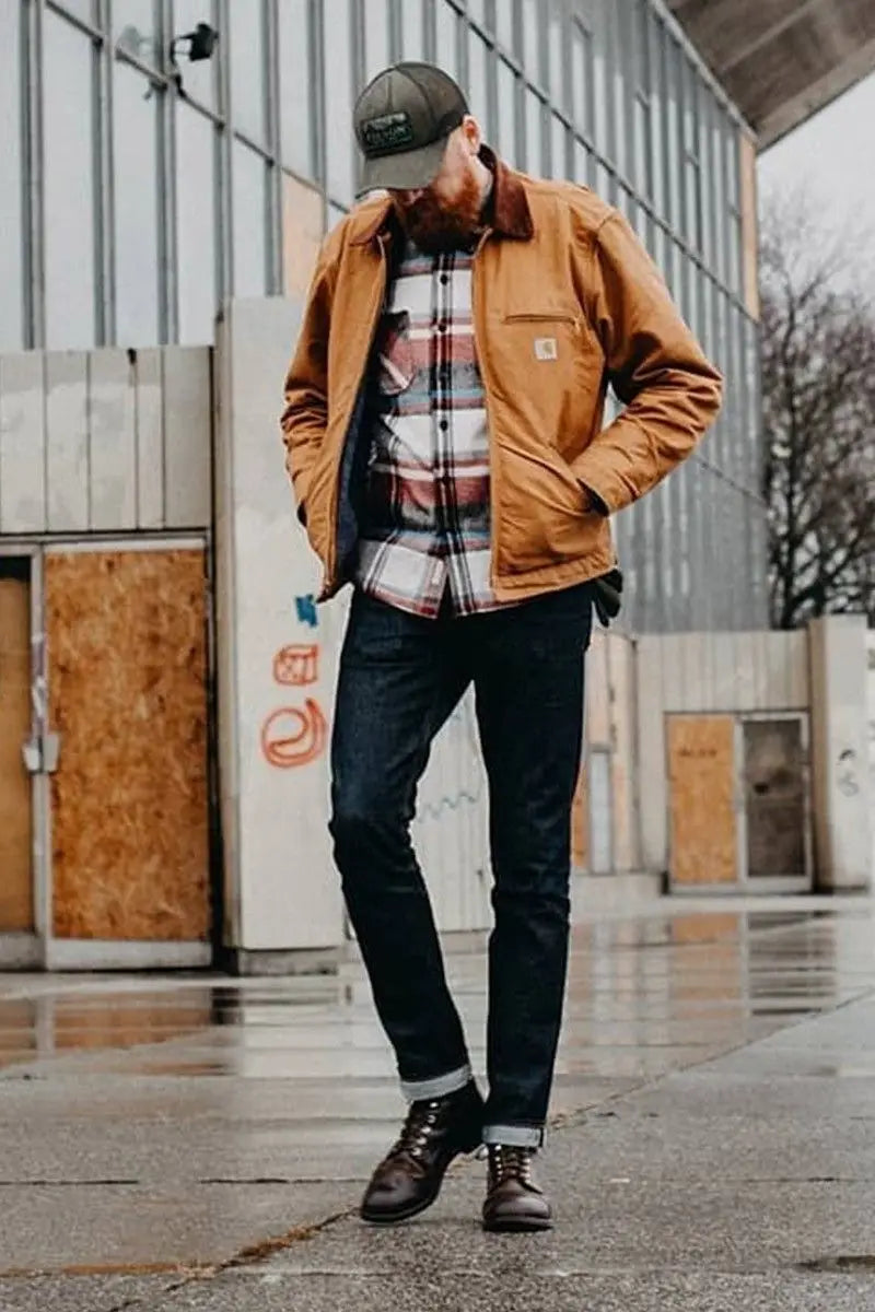 Neue dicke Frühlings-Arbeitsjacke aus Canvas für Herren
