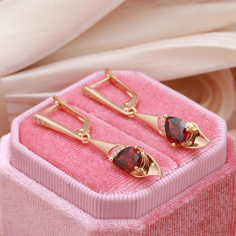 Women Rose Golden Elegant Bride Wedding Fine Jewelry