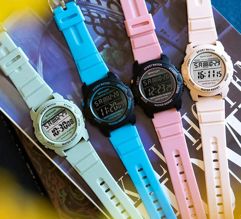 Women Fashion Casual Waterproof LED Digital Watch