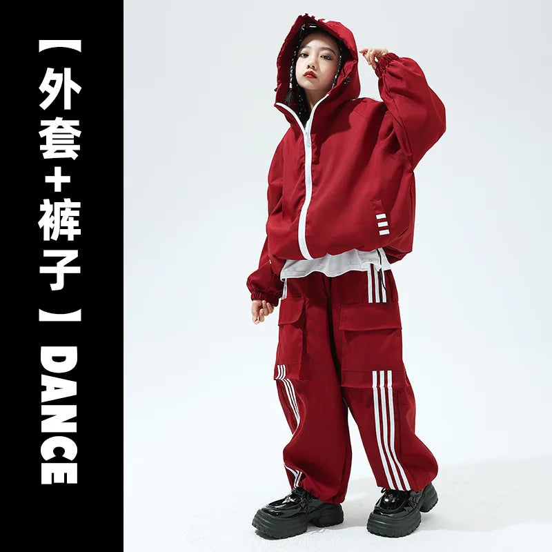 New Hip Hop Bomber Jacket Cargo Sport Pants