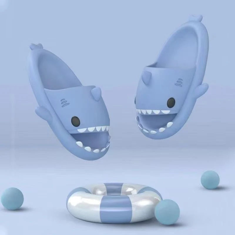 New Kids Shark Fashion Cartoon Slippers