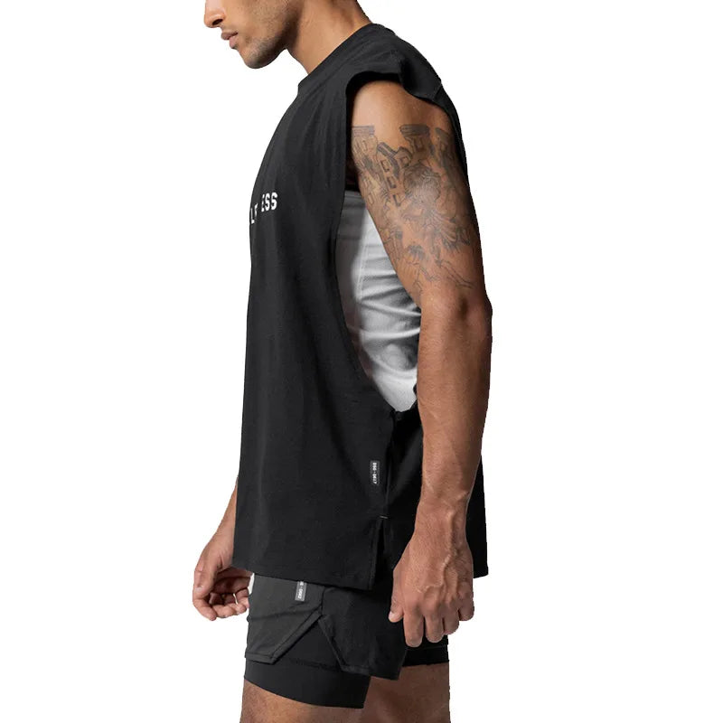 Lässiges Tanktop, ärmelloses Shirt für Fitnessstudio und Fitness