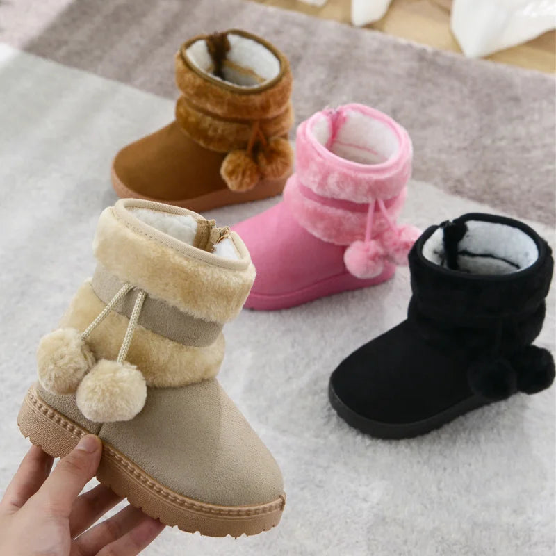 New Girls Winter Comfortable Thick Warm Boots