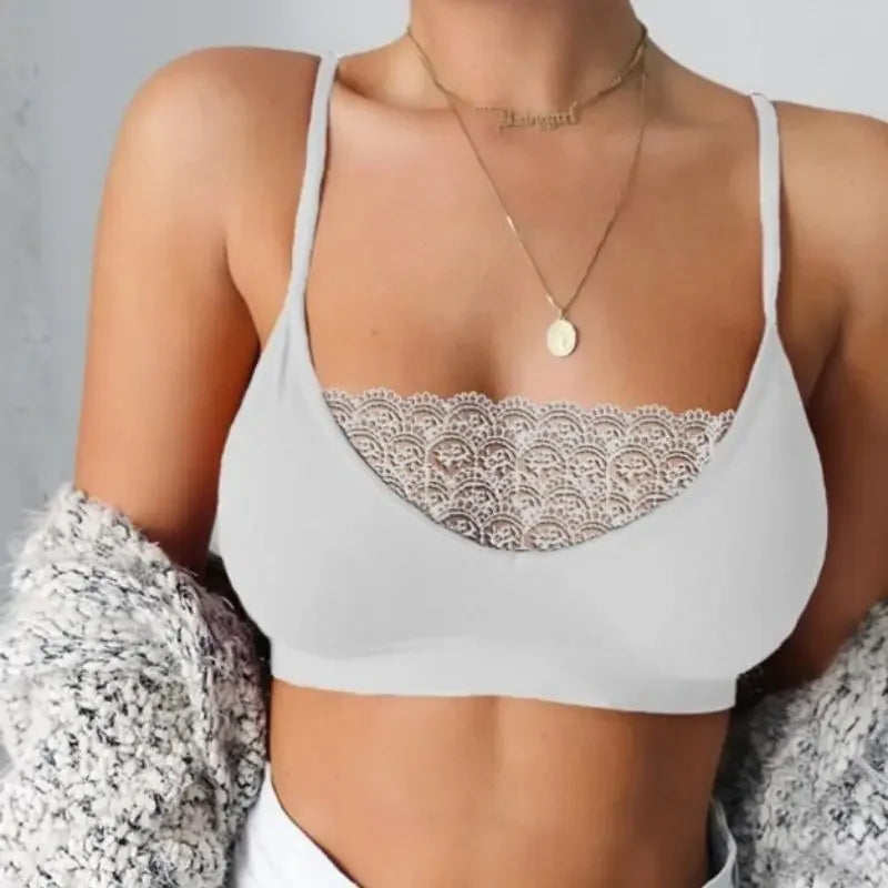 Women Bandeau Slim Sexy Solid Colour Tanks Underwear