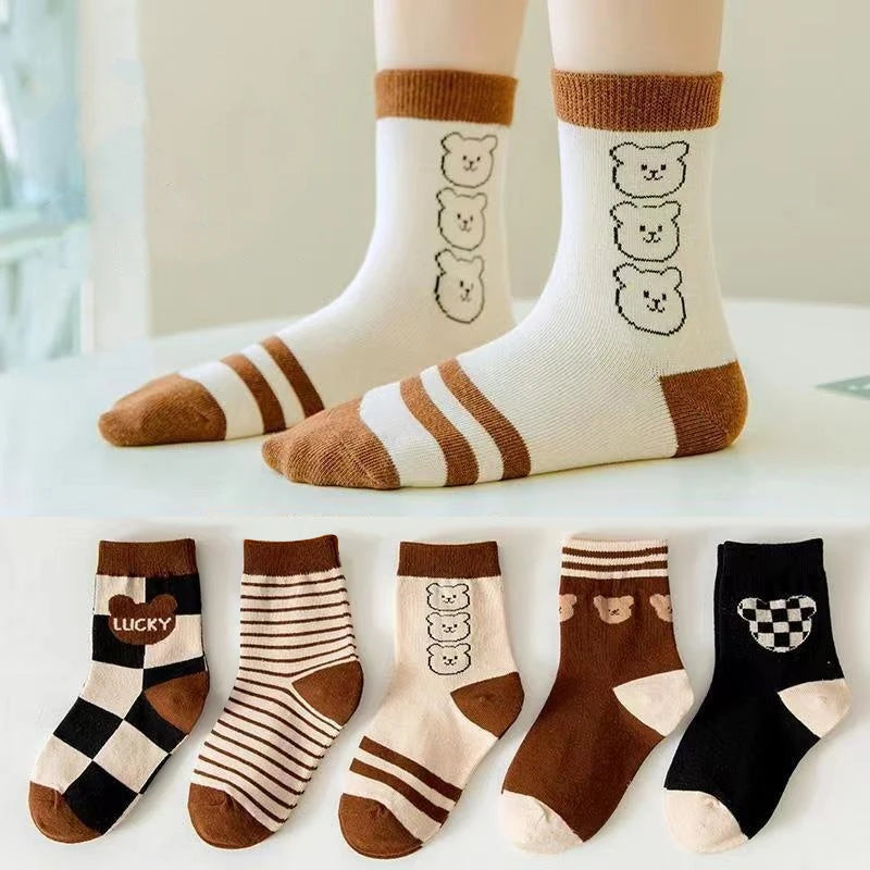 Boy Cartoon Cotton Knitted Sports Socks