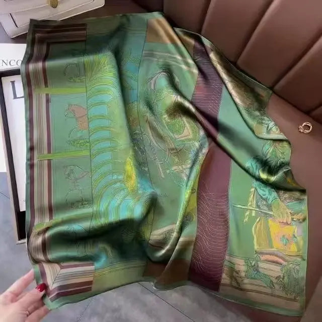 2025 Luxury Silk Shawl Square Scarf