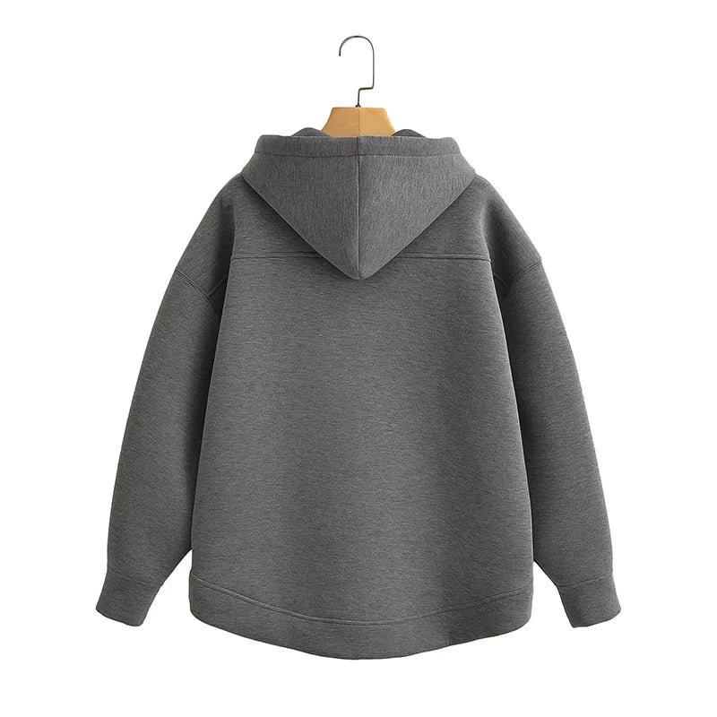 New Women's Zipper Hoodie Jacket