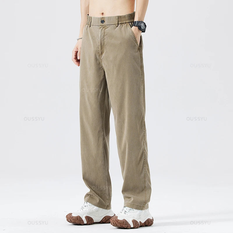 Sommerjeans aus ultradünnem, weichem Lyocell-Stoff für Herren