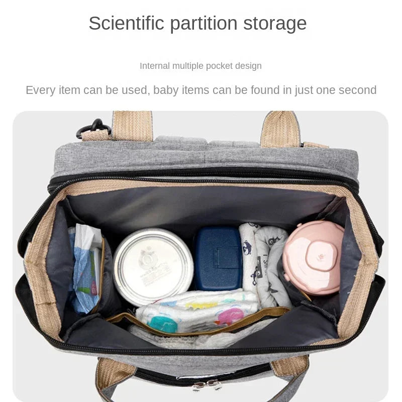 Baby Large Capacity Nappy Milk Bottle Backpacks