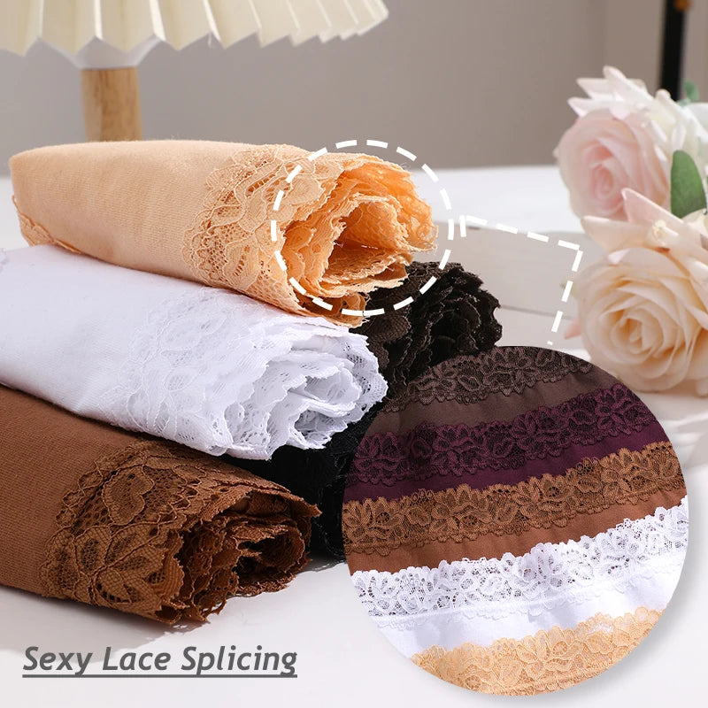Women Floral Lace Seamless Brazilian Panties