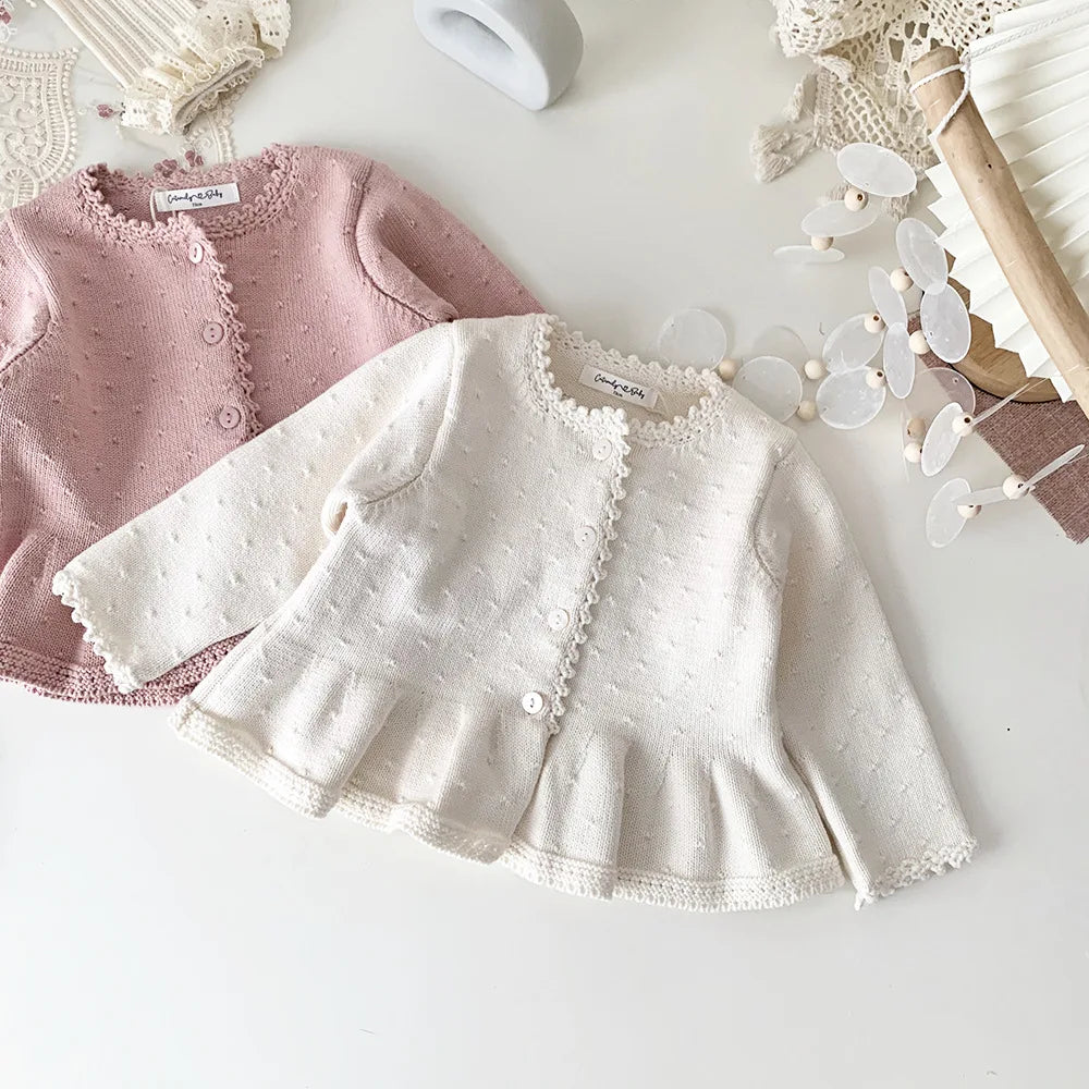 Toddlers Girls Knitted Cardigan Coats