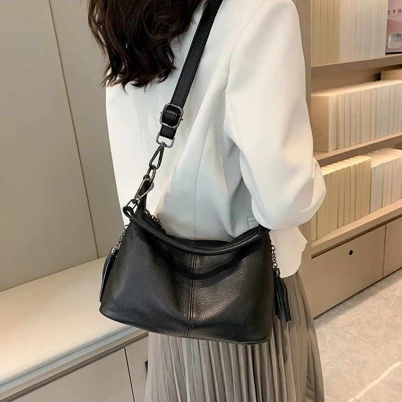 Genuine Tassel  Leather Women's Bags