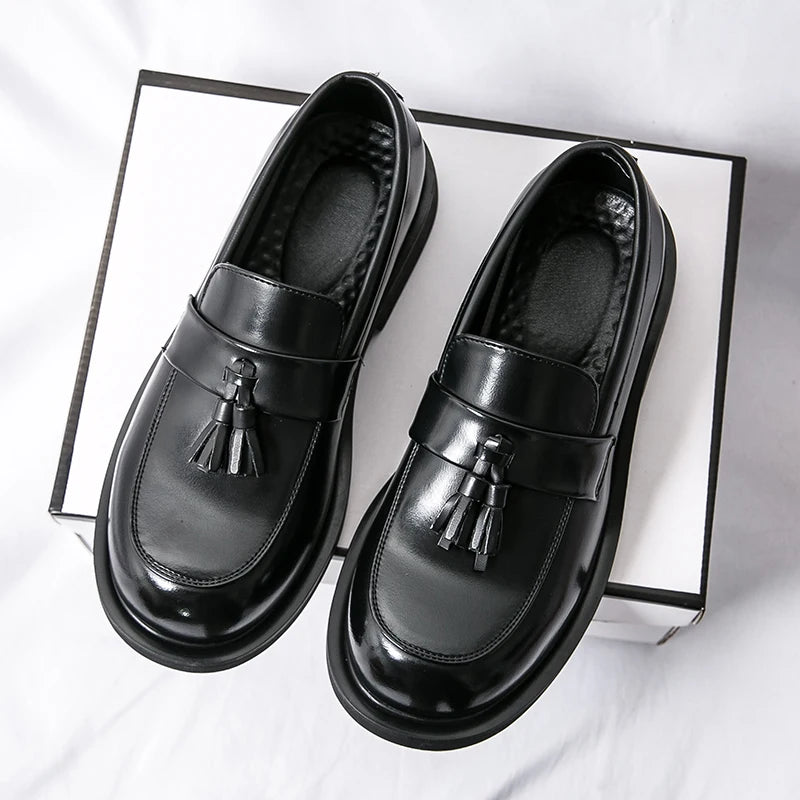 High-Quality men Leather Wedding shoes