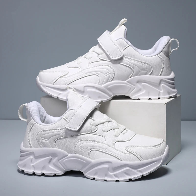 New Unisex PU Leather Casual Sneakers