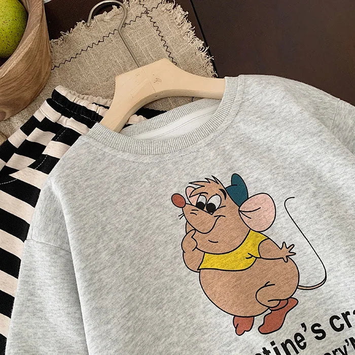 Autumn Cartoon Printed Kids Boys Hoodie