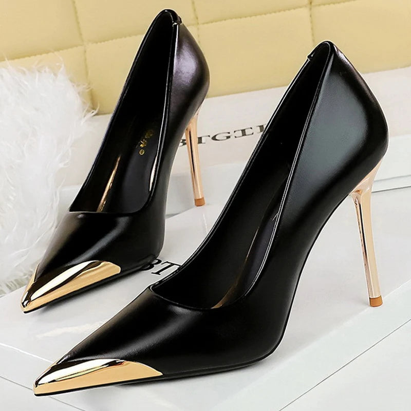Women Pumps Stiletto 9.5 Cm 4.5cm Heels