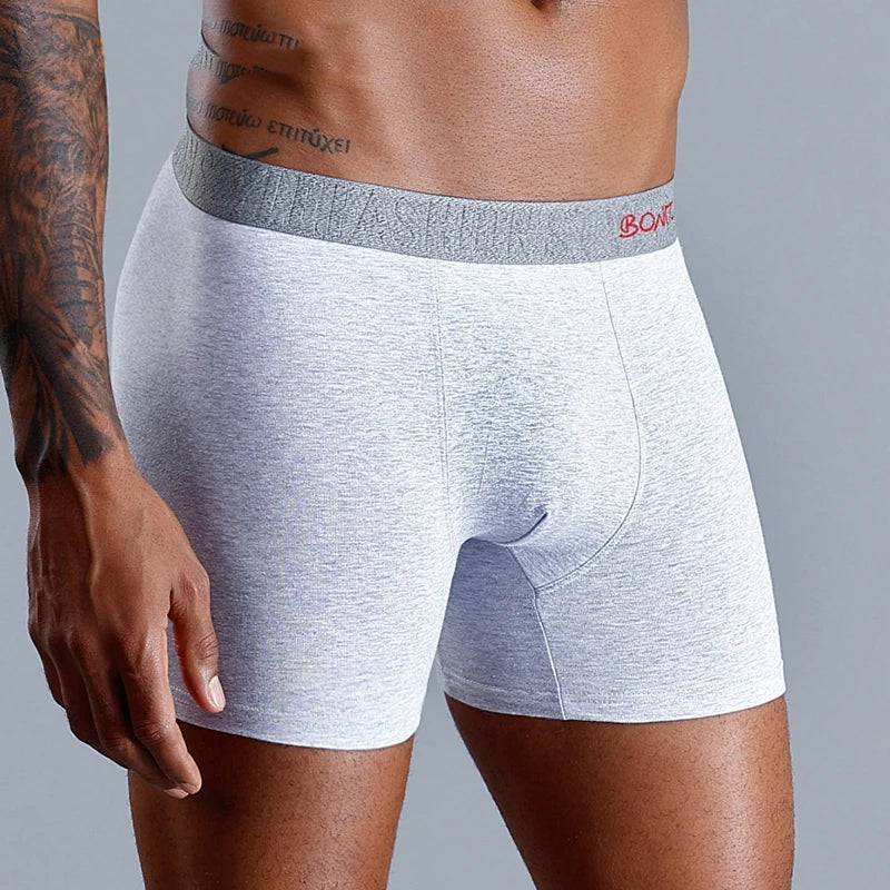 Baumwoll-Boxershorts mit Aufdruck für Herren