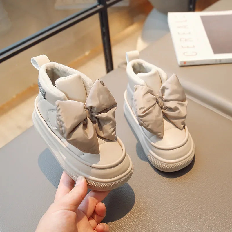 New Girls' Thickened Cotton-Padded Shoes