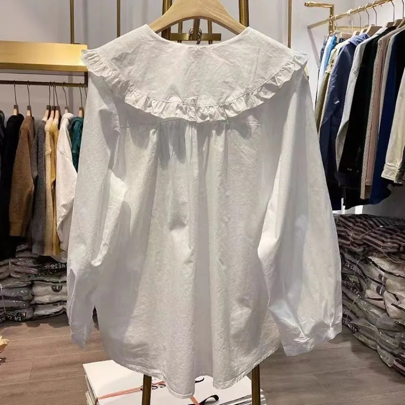 Women Peter Pan Collar Shirts