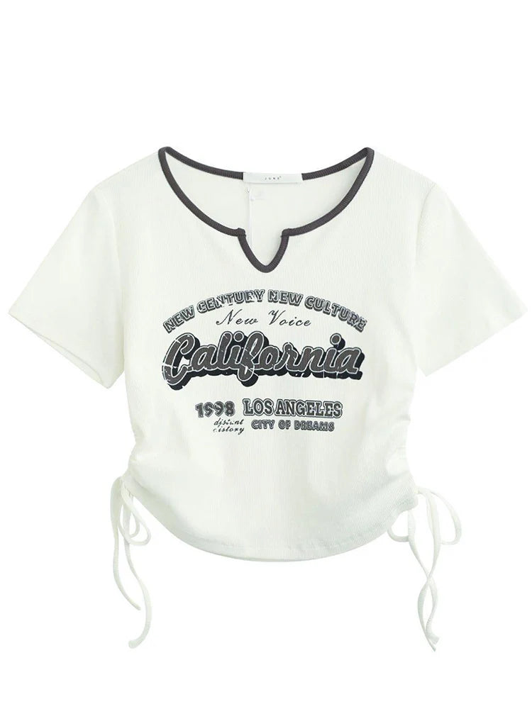 New Korean Graphic Slim Summer Tshirts