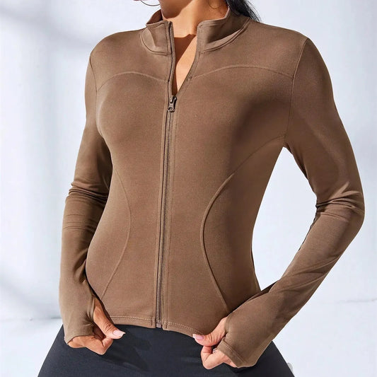 New Body Sculpting Zipper Yoga Jacket